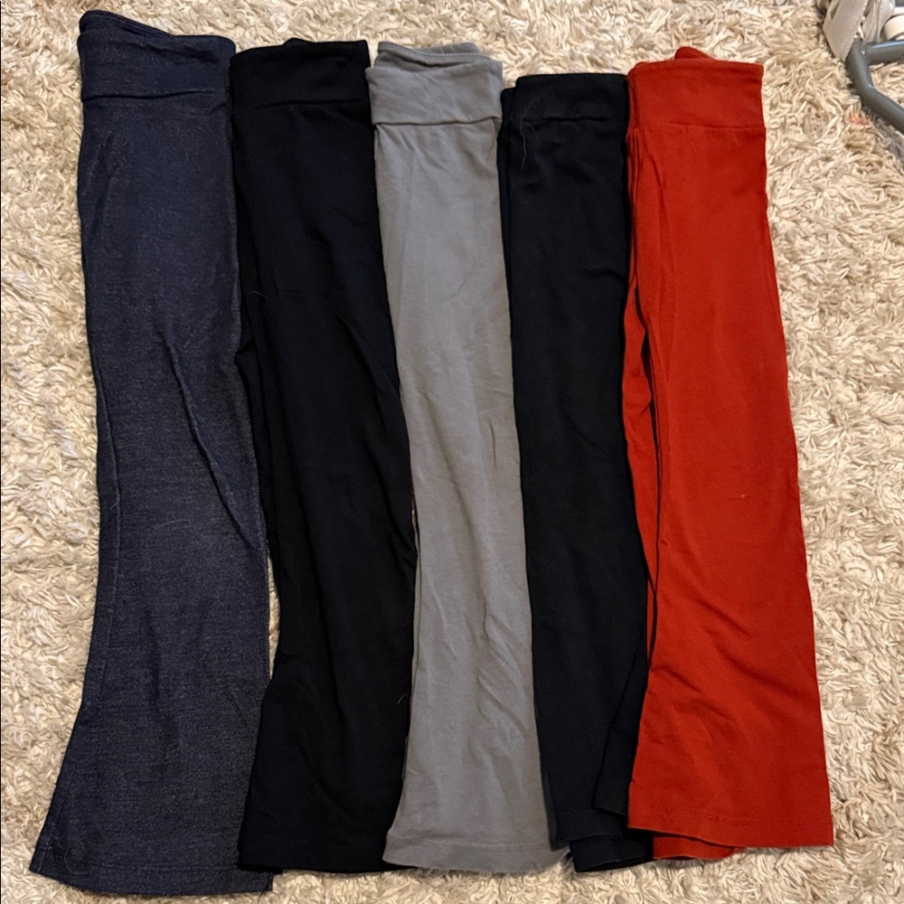 Cat & Jack Kids Leggings Set - Navy, Black, Gray, Red